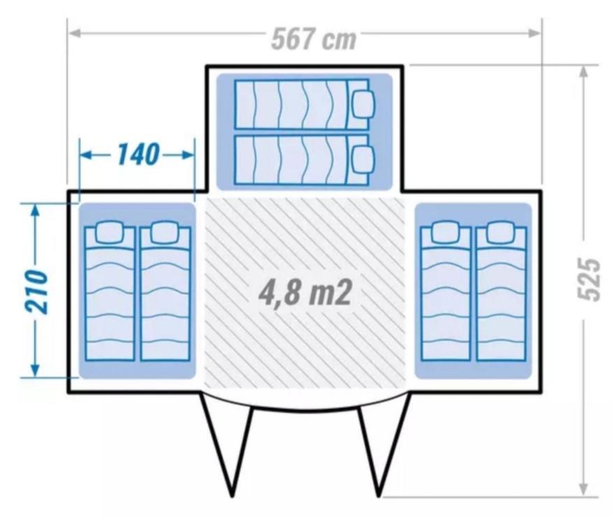 Tente 3 Chambres, Petit Camping Familial Vue Mer Plestin-les-Grèves Eksteriør bilde